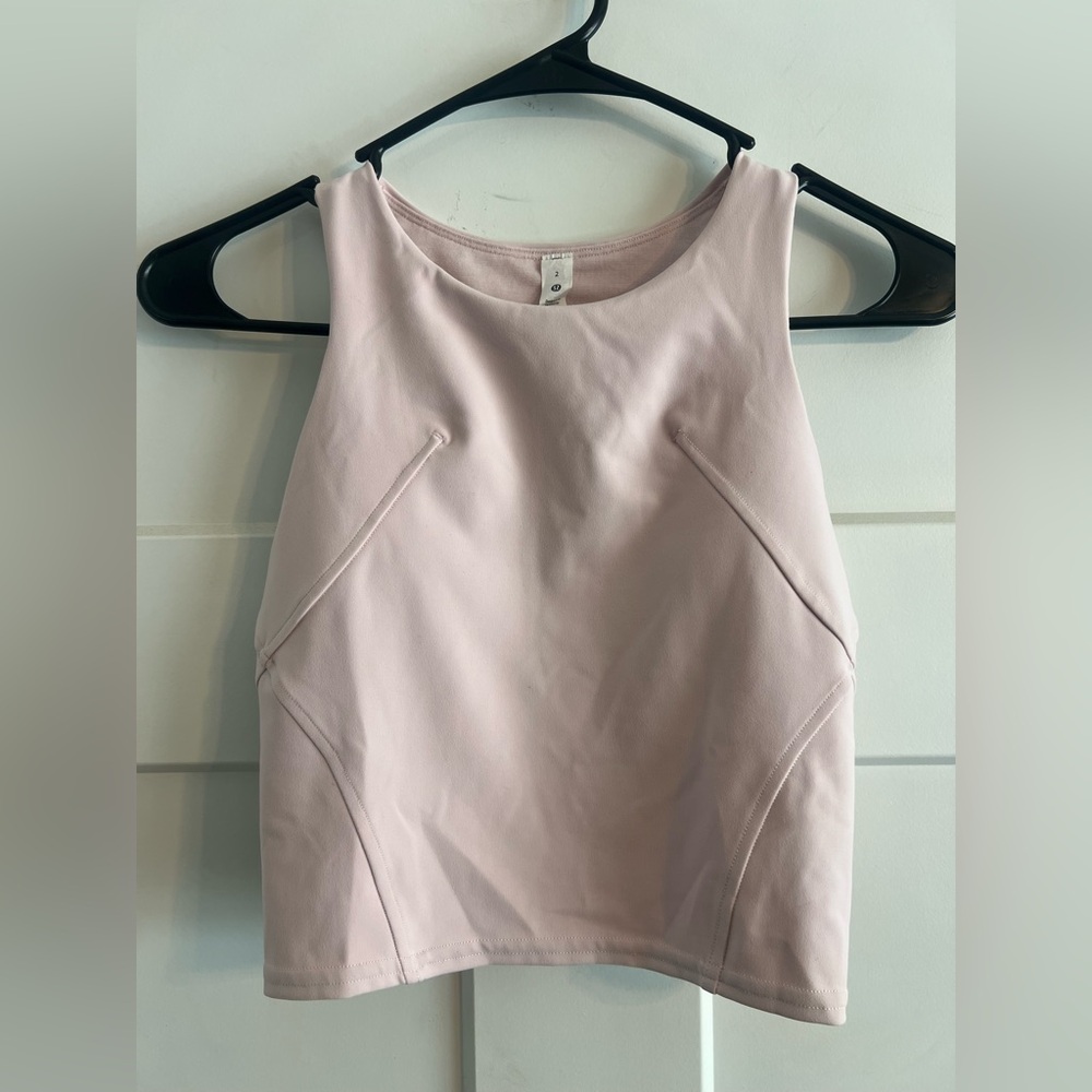 Lululemon Wunder Train Racerback Tank, Size 2, Square Size Dot, Light Pink 🩷